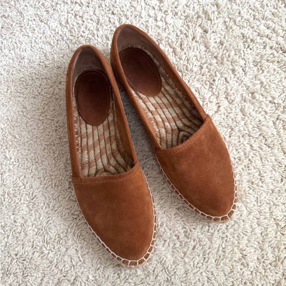 NWOT Women's Frye Tan Suede Leather Espadrilles 8